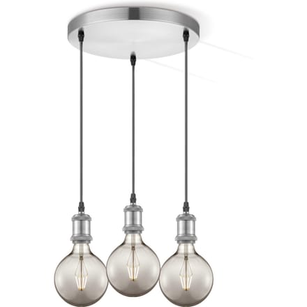 Home sweet home hanglamp Vintage 3L Globe g125 - smoke