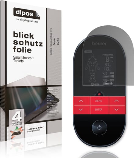 dipos – Matte Privacy Screenprotector geschikt voor Beurer EM 59 | Anti-Spy Beschermfolie