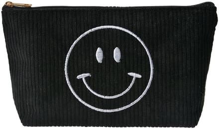 Clayre & Eef Toilettas Dames 20x5x12 cm Zwart Synthetisch smile