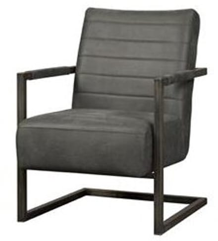 Tower Living Fauteuil Rocca Bull Antraciet