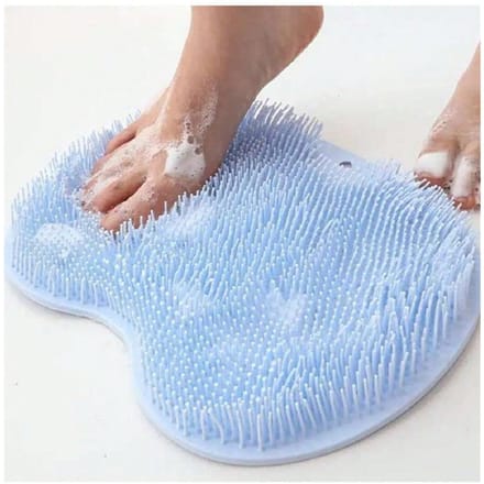 Voetenschrobmat, Exfoliërende Doucheschrobpad, Siliconen Voetmassageapparaat, Badkamer Voetenschrobber 1