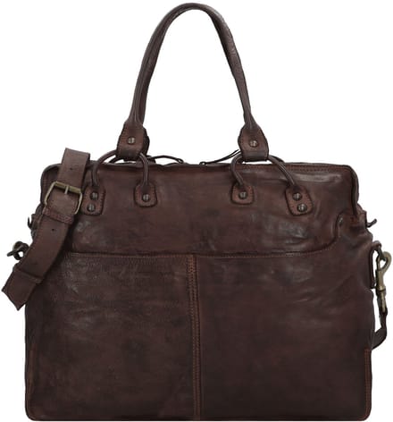 Harold's Submarine Briefcase Leer 40 cm Laptopcompartiment - 44cm (17,3 duim) - braun