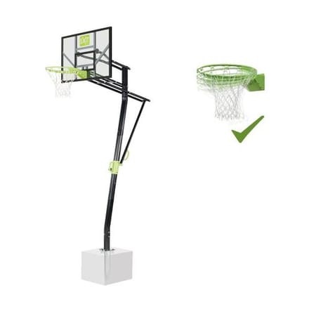 EXIT Galaxy Basketbalbord - met Dunkring & Net - Grondmontage - Basketbalpaal - Voor Kinderen - Buiten