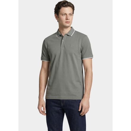 BOSS Orange Polo korte mouw Grijs Passertip 10256683 01 50507699/076