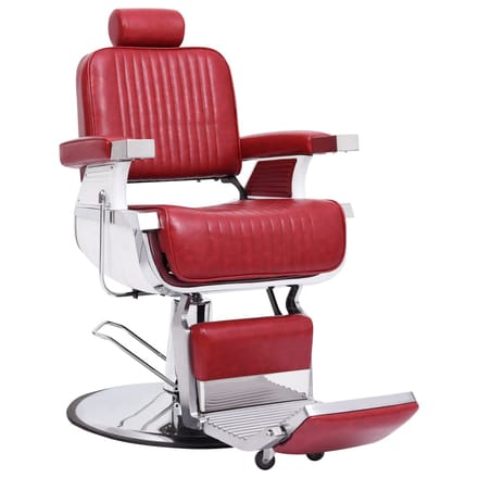vidaXL - Kappersstoel - 68x69x116 - cm - kunstleer - rood
