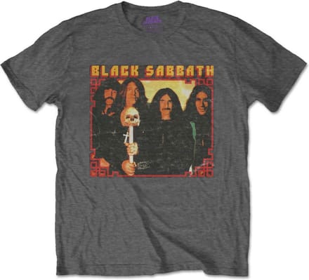 Black Sabbath - Japan Photo Heren T-shirt - S - Grijs