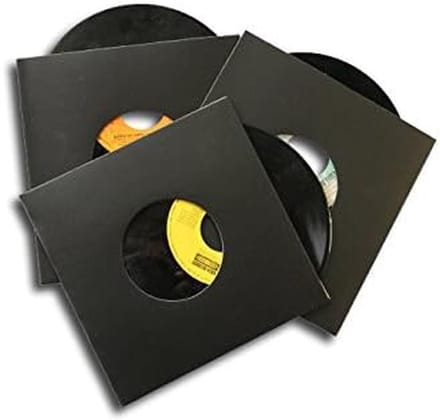 Zwarte Kartonnen Hoezen voor Vinyl Platen (Set van 20)