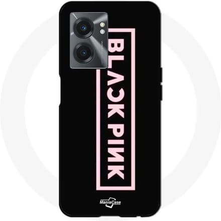 Hoesje - Blackpink - Realme V23 - Flexibel - Zwart - Logo Blackpink