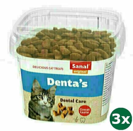 Sanal cat denta's cup 3x 75 gr
