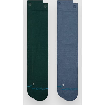 Stance Solid Mid Poly Snow 2 Pack Sport Sokken patroon