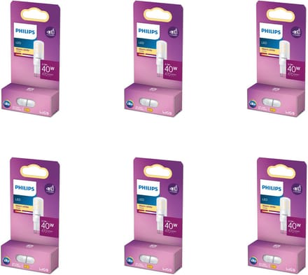 Philips Voordeelverpakking - G9 - LED Capsulelamp - 40W - Niet Dimbaar - Warmwit Licht - Set van 6 Stuks