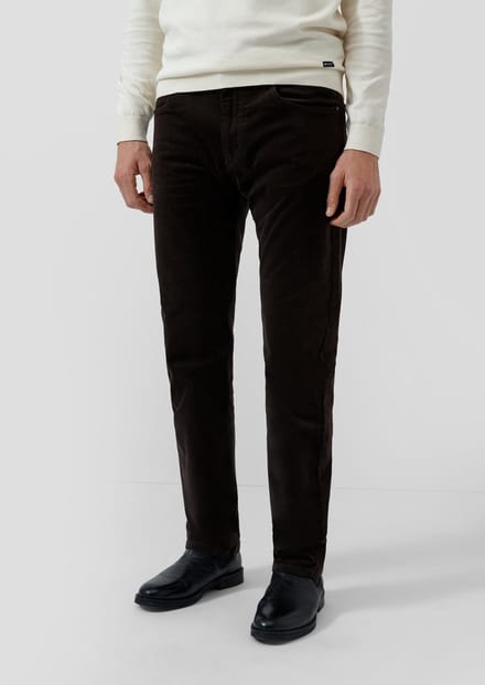 s.Oliver - male - Broek Regular Fit / Mid Rise / Straight Leg / Corduroy