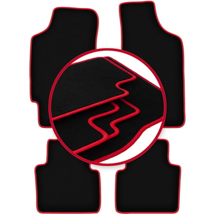 CARLUX-RED automatten voor: Dodge Neon sedan (1994-2005)
