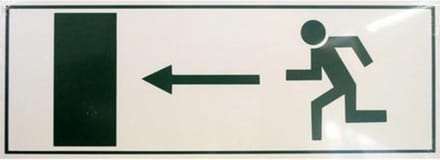 pictogram kunststof nooduitgang