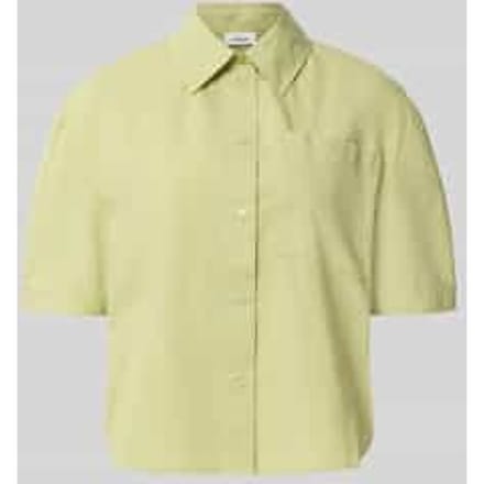 Katoenen Blouse met Hemd Kraag en Borstzak Dames s.Oliver