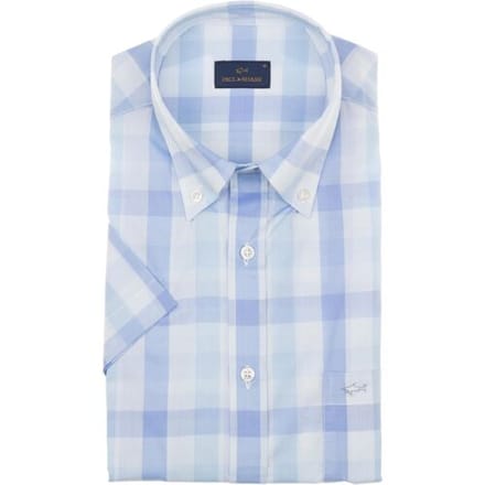 Paul & Shark Overhemd Spesso Check Blauw-Blauw / male