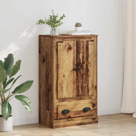 vidaXL Highboard Oud Hout 60 x 35,5 x 103,5 cm Bewerkt hout