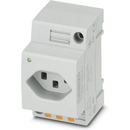 Contactdoos voor schakelkast Phoenix Contact EO-J/PT/LED Grijs (l x b) 60 mm x 45 mm