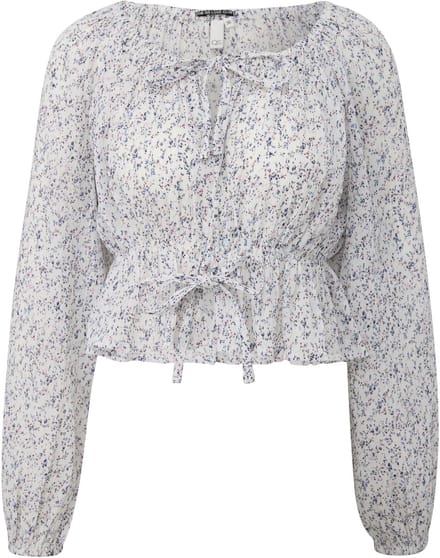 Vrouwenblouse met print QS Carmen Regular Fit