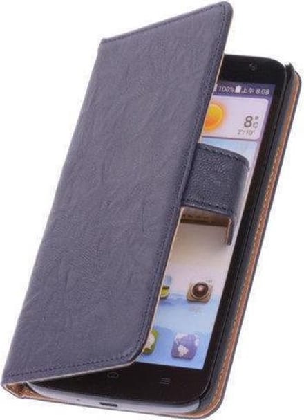 BestCases Nevy Blue  Huawei Ascend G660 Luxe Echt Lederen Booktype Hoesje