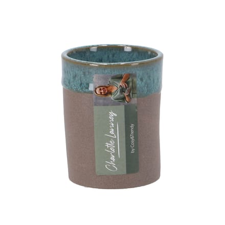 Beker d6,5xh8,6 cm basalt ocean green.