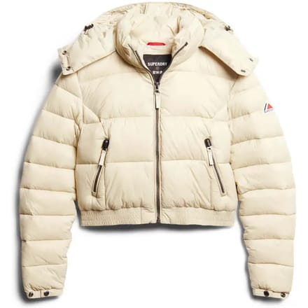 Superdry - Korte Fuji jas met capuchon - Dames - Gewatteerde jassen