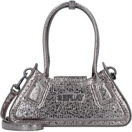 REPLAY Handtas Schoudertas Handbag Gun Metal Zilverkleurig
