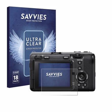 Savvies - Screenprotector voor Sony FX3A (ILME‑FX3A) - Folie Beschermfolie transparant 18 Stuks
