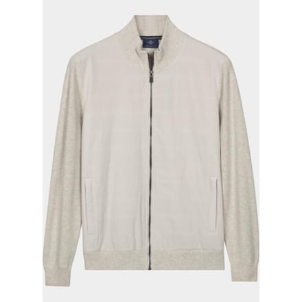 Baileys Vest Full Zip Front Body Light Padded Quilted Off White / male