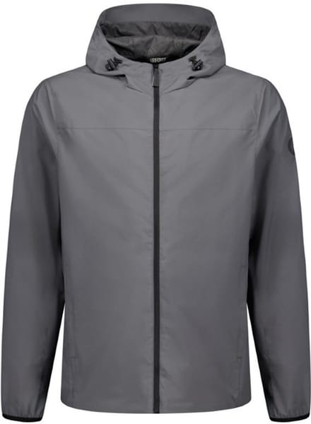 Lightweight Hooded Jas Heren Pewter XL