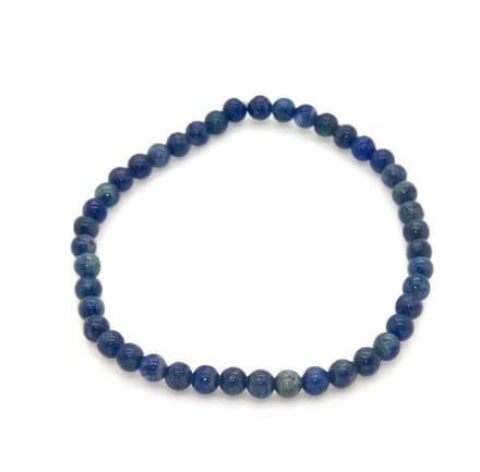 Lapis Lazuli edelstenen armband 4 mm blauw 5e chakra communicatiesteen