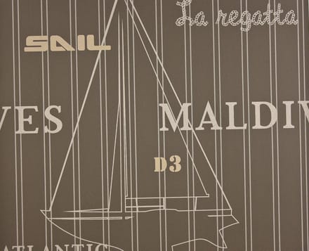 Dutch Wallcoverings Vliesbehang maritiem dessin - beige