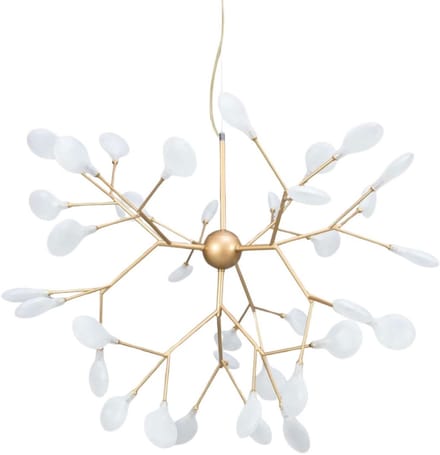 Kosilum - Arsinoe - Hanglamp - Goud/Messing - Metaal en glas