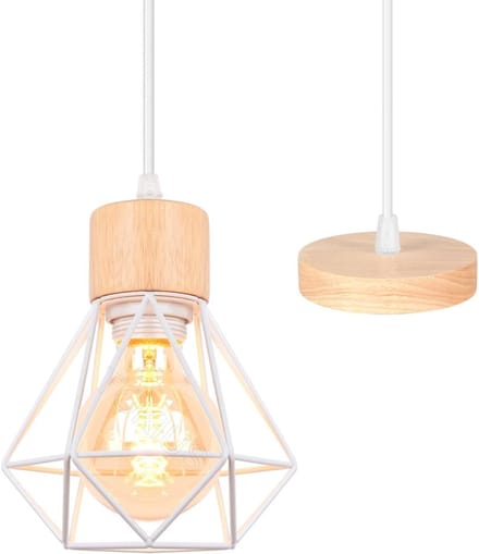 ZRSS® Eettafel Lamp - Hanglamp Eetkamer - Design Lamp Keuken en Slaapkamer - 16 cm - Wit