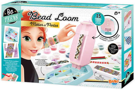Buki-Kralenatelier met weefgetouw - Knutselen - hobbyset - armbanden maken