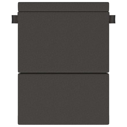 vidaXL - Vouwbare - Sofa - Bed - Donkergrijs - 152 - x - 86,5 - x - 60 - cm - Stof