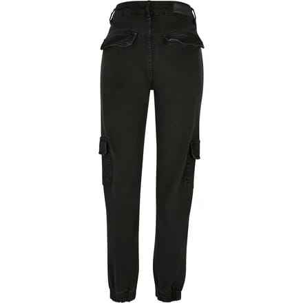 Urban Classics - Organic Stretch Denim Cargobroek - Taille, 27 inch - Zwart
