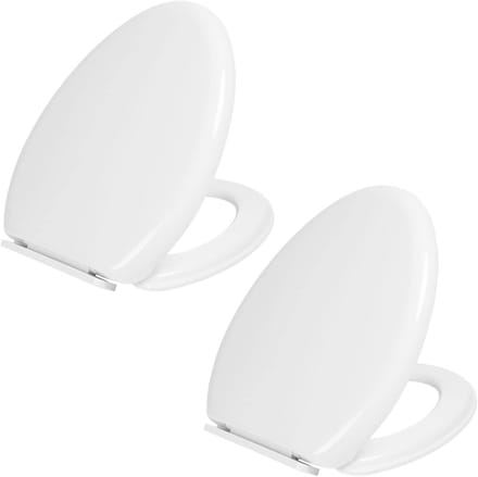 Witte Lange Toiletbril met Softclose en Quick Release - Eenvoudige Montage