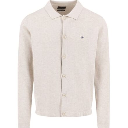 Fynch-Hatton Vest Subtle Cotton Mélange Buttoned Superfine Cotton New Off White / male