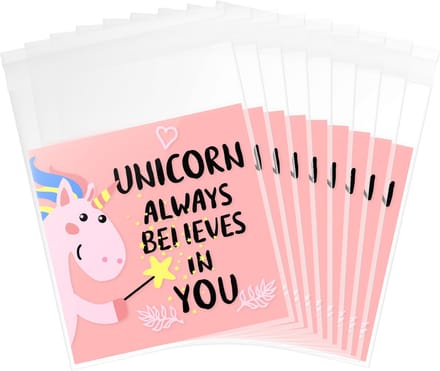 Uitdeelzakjes unicorn traktatie zakjes - set van 30 stuks