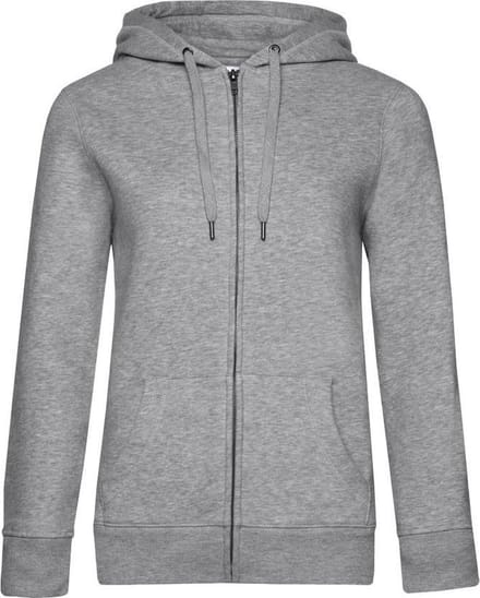 B&C Vrouwen/dames Koningin Hoodie (Grijze Heide)