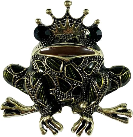 Fjesta© Oeteldonk broche metaal - Kikker met kroon