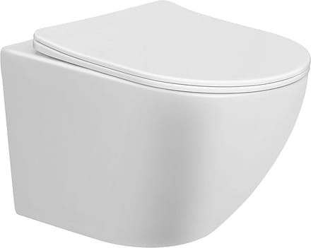 Xellanz Nibiru rimless wandcloset met toiletzitting softclose en quick release glans wit