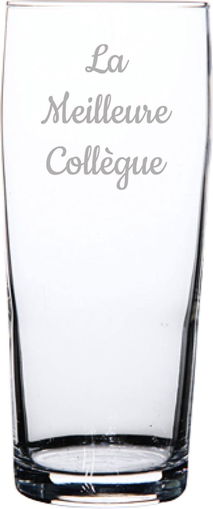 Bierfluitje gegraveerd - 19cl - La Meilleure Collègue