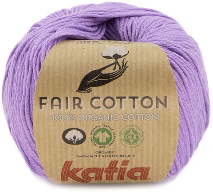Katia Fair Cotton - 49 lila - Biologisch Katoengaren