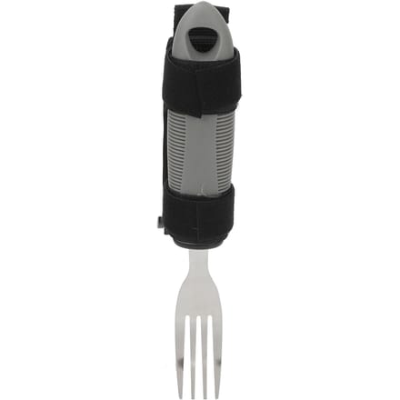 Fourchette Adaptative Ustensiles Manchette Main Aides à Manger Acier Inoxydable Fourchette pour Handicapés pour Alzheimer AVC black