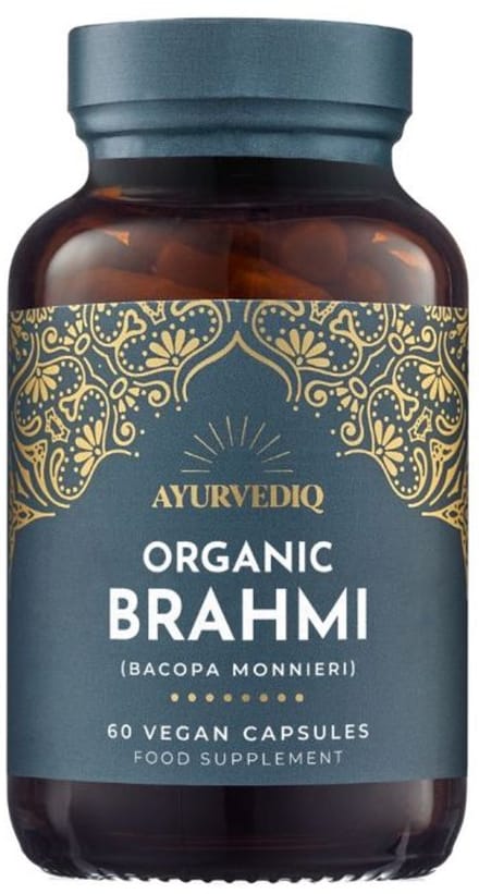Brahmi Capsules - Bio Organic - Vegan - Bacopa Monnieri - Ayurvediq - 60 stuks
