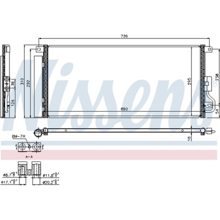 Condensator, airconditioning NISSENS 940390