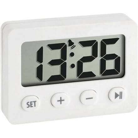 TFA Dostmann 60.2014.02 Wekker Quartz Wit Alarmtijden: 1