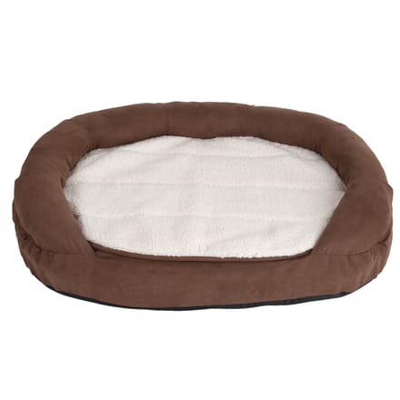 - L: L 117 x B 72 x H 24 cm - Hondenbank Memory Ovaal Bruin